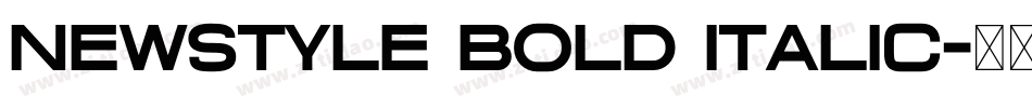 NewStyle Bold Italic字体转换